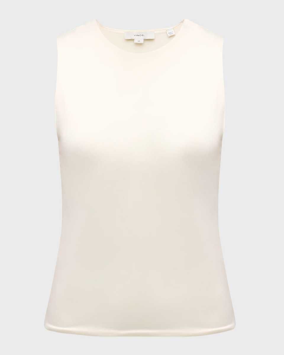 Fitted Crewneck Shell Top