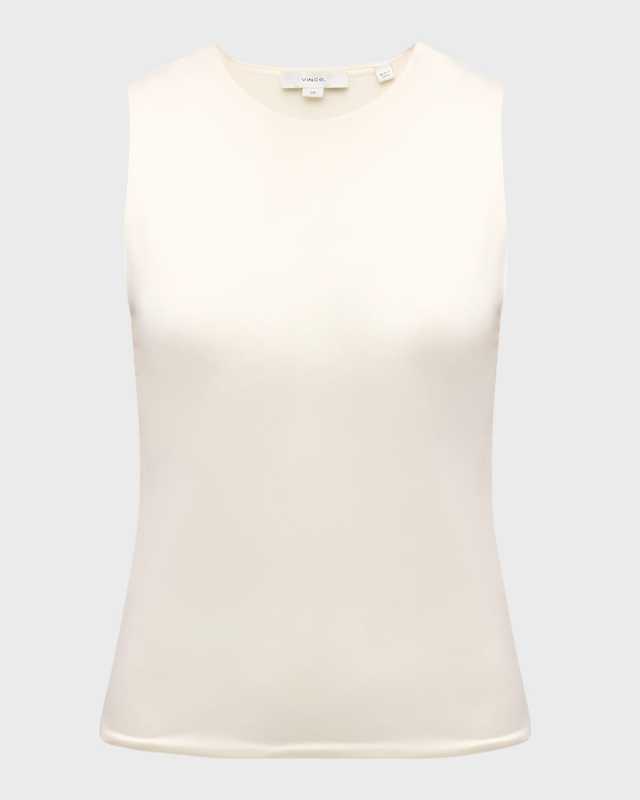 Fitted Crewneck Shell Top