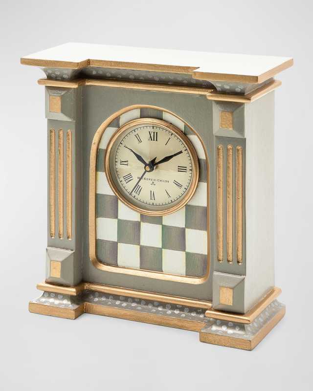 Sterling Check Mantel Clock