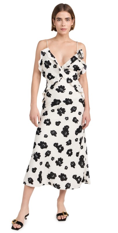 BARDOT Olea Maxi Dress Ivory Floral