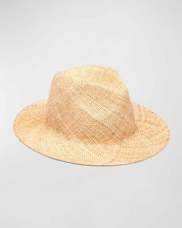 Lillian Natural Bao Fedora Hat