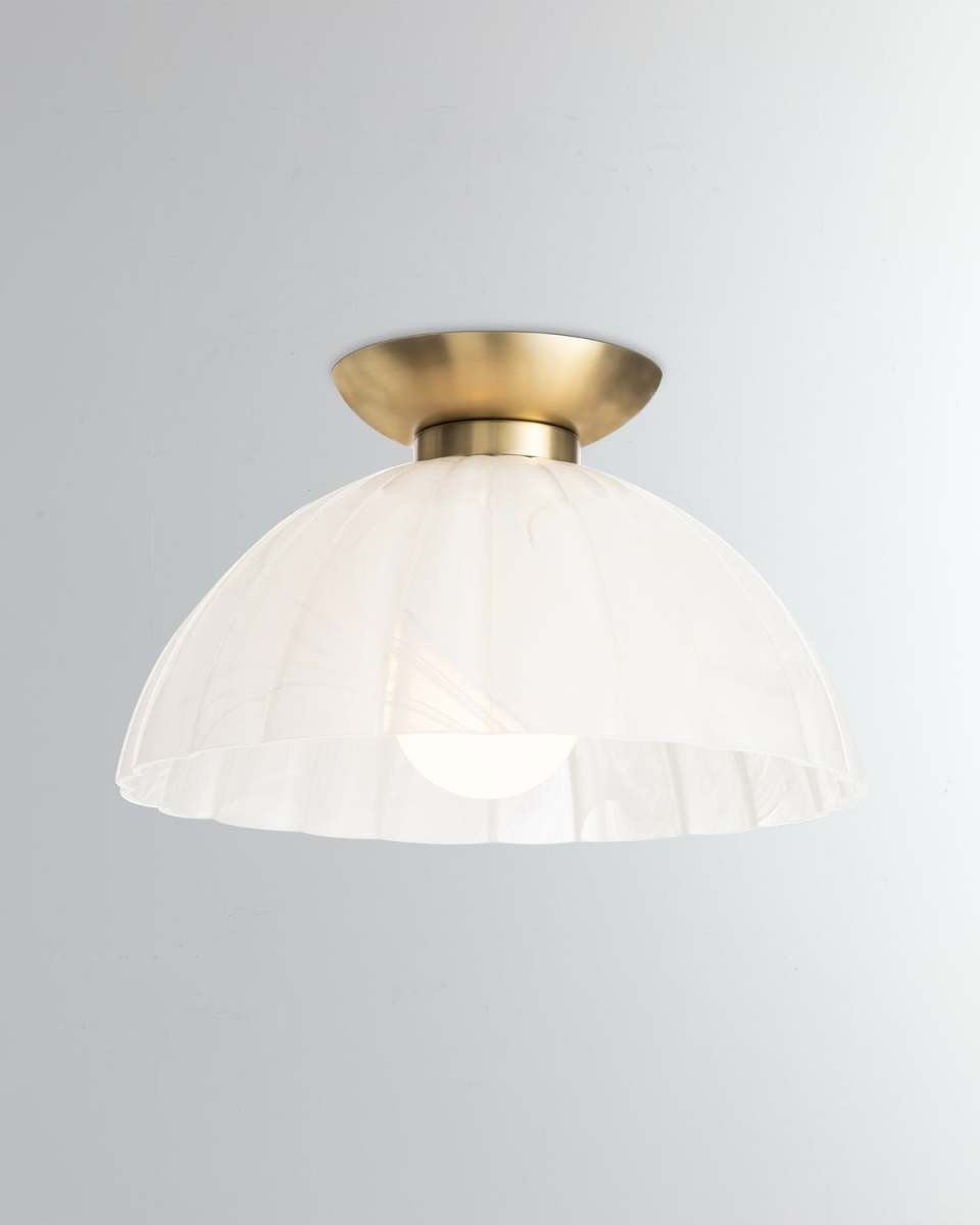 Dariel 12" Glass Flush Mount