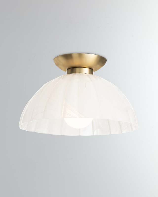 Dariel 12" Glass Flush Mount