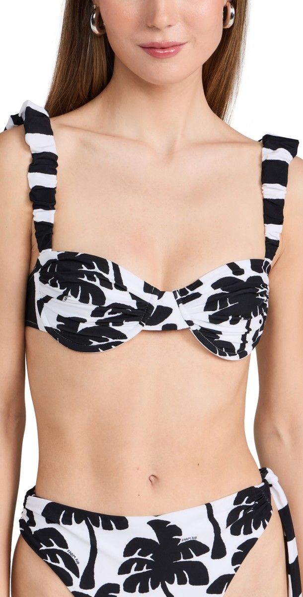 FARM Rio Coconut Bra Bikini Top Coconut