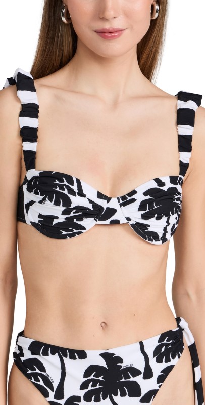 FARM Rio Coconut Bra Bikini Top Coconut