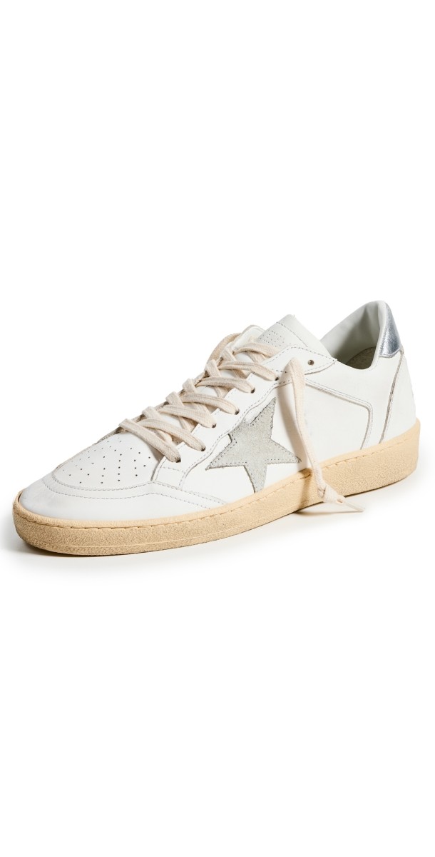 Golden Goose Ball Star Sneakers White/Ice/Silver