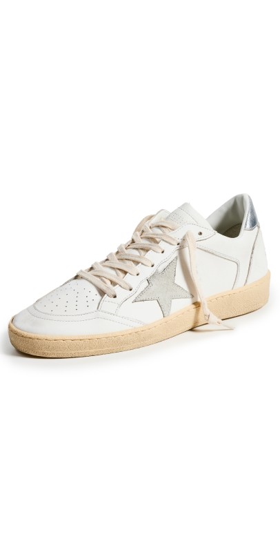 Golden Goose Ball Star Sneakers White/Ice/Silver