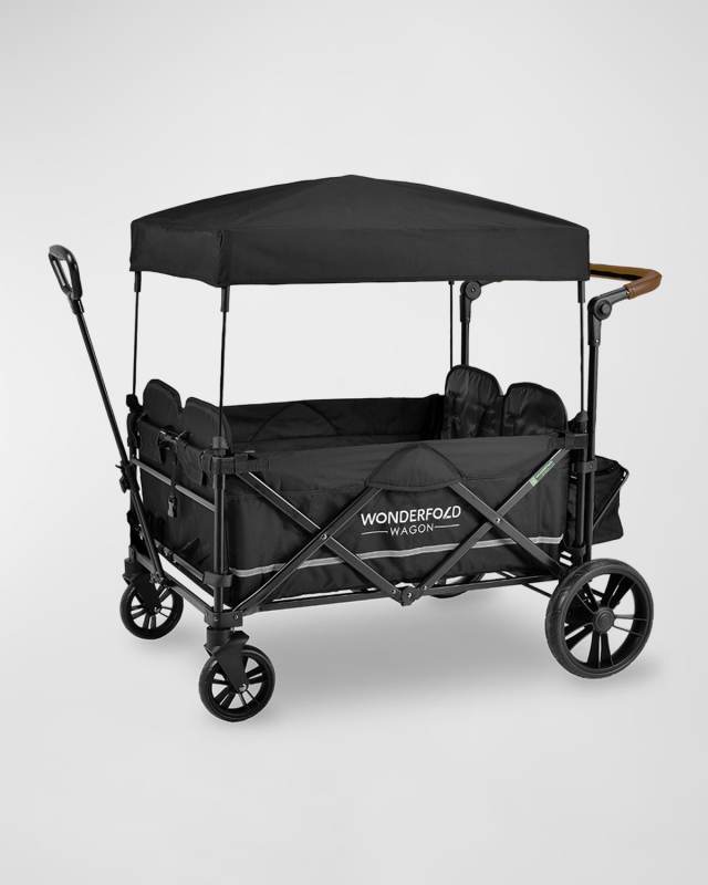 Pull and Push Quad 4-Seater Stroller Wagon