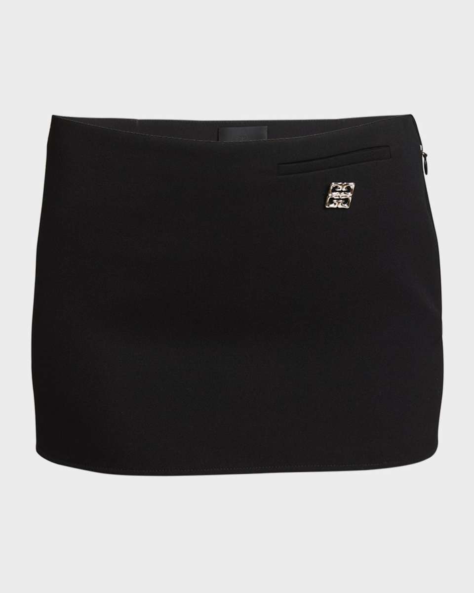 Liquid 4G Crepe Mini Skirt