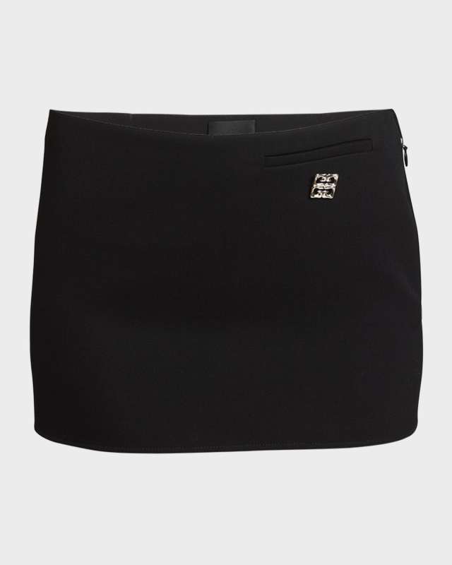Liquid 4G Crepe Mini Skirt