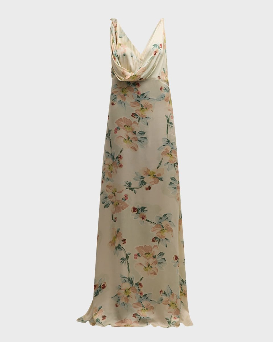 Twist Drape Maxi Dress