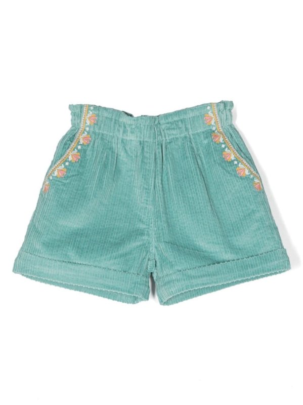 Virginia floral-embroidered short