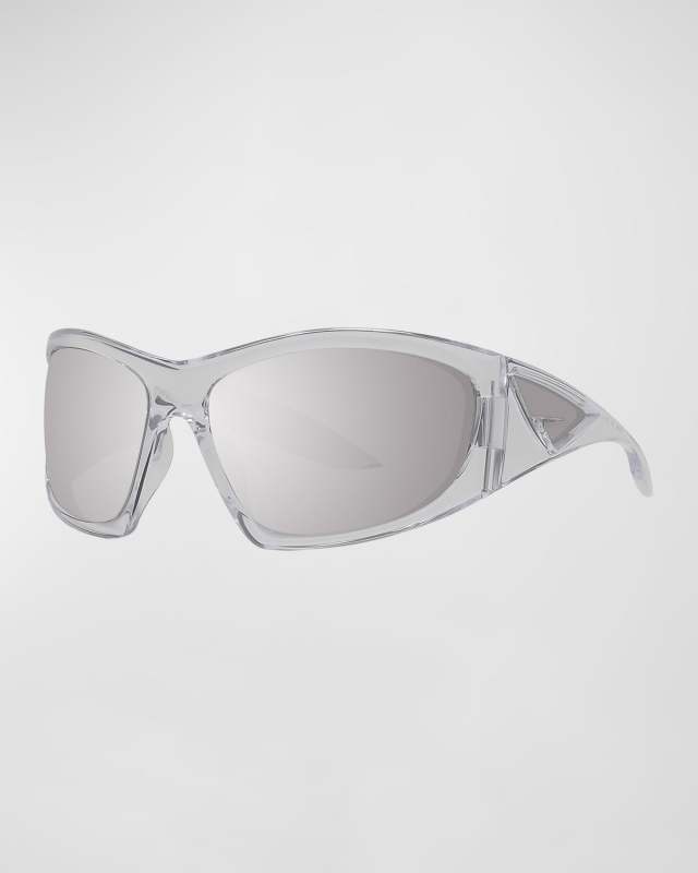 Giv Cut Acetate Wrap Sunglasses