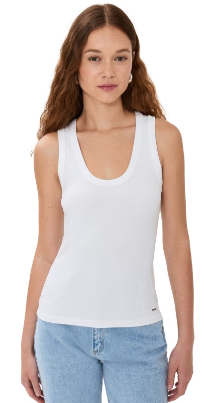 SIMKHAI Abena Tank Top White