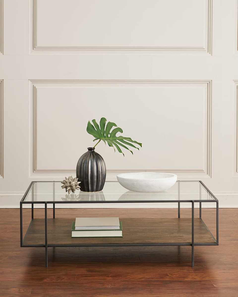 Troye Metal & Glass Coffee Table