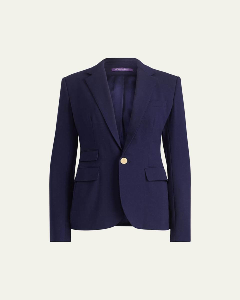 Parker One-Button Wool Jacket