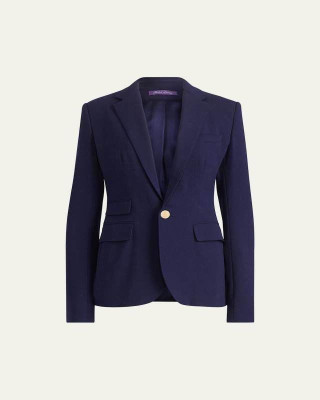 Parker One-Button Wool Jacket