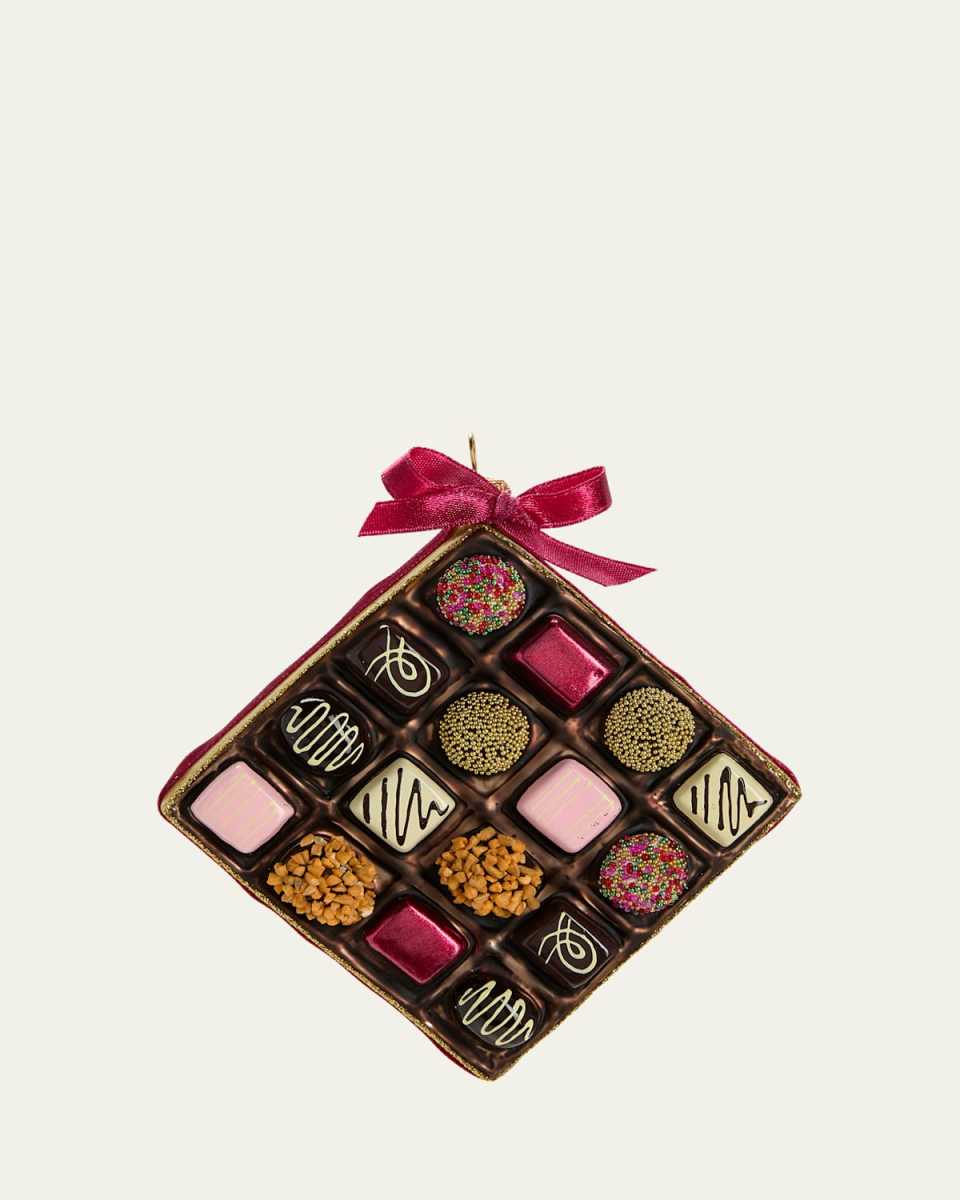 Chocolate Gift Box Christmas Ornament