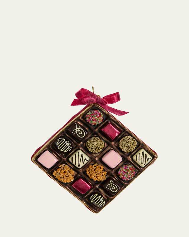 Chocolate Gift Box Christmas Ornament