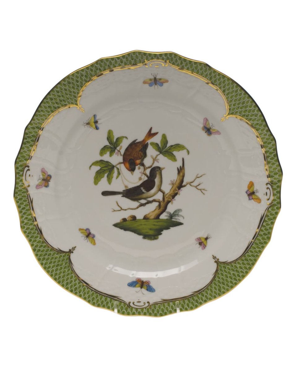 Rothschild Bird Green Motif 04 Service Plate