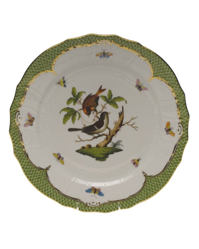 Rothschild Bird Green Motif 04 Service Plate
