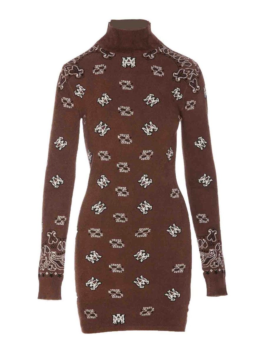 Amiri Robe Courte - Marron