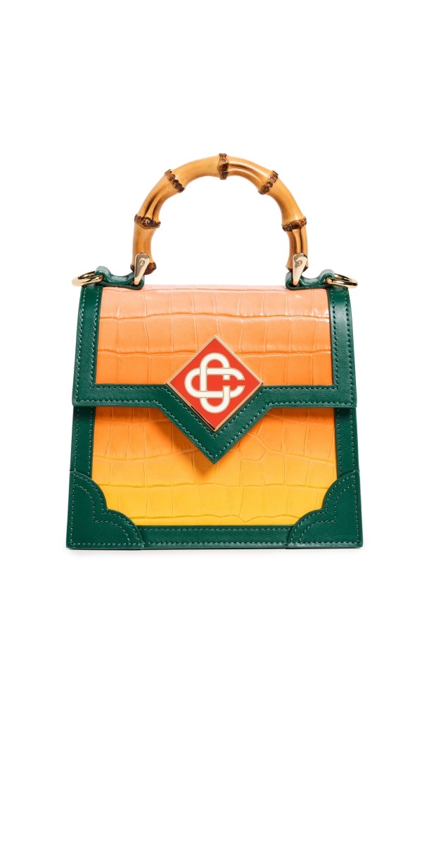 Casablanca Gradient Embossed Mini Jeanne Bag Embossed Leather Gradient