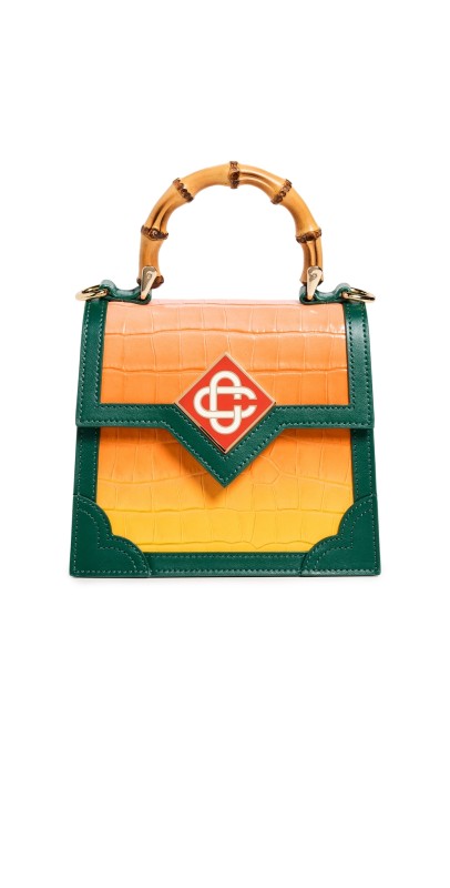 Casablanca Gradient Embossed Mini Jeanne Bag Embossed Leather Gradient