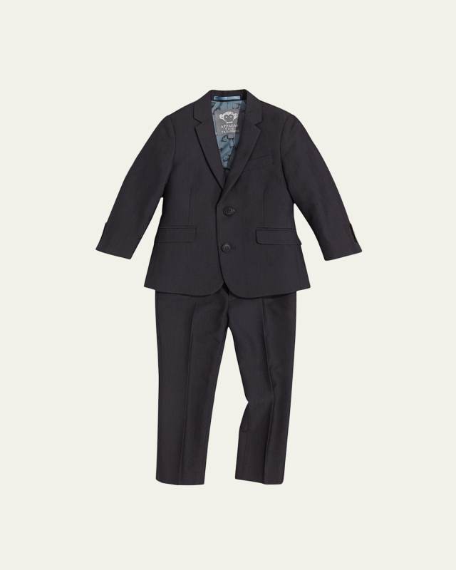 Boys' Two-Piece Mod Suit, Vintage Black, 2T-14