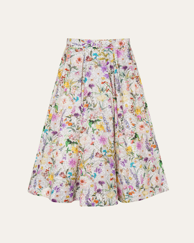 Jardine Katherine Pleated Midi Skirt