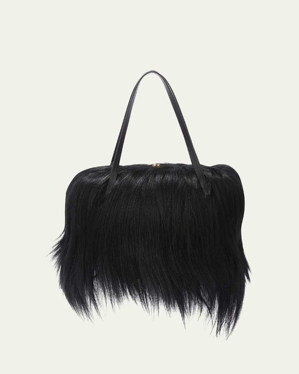 Goji Small Faux Hair Top-Handle Bag