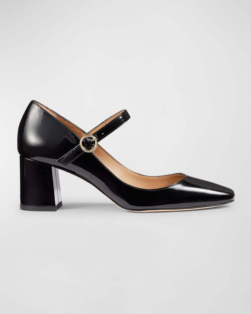 Winter Leather Mary Jane Pumps