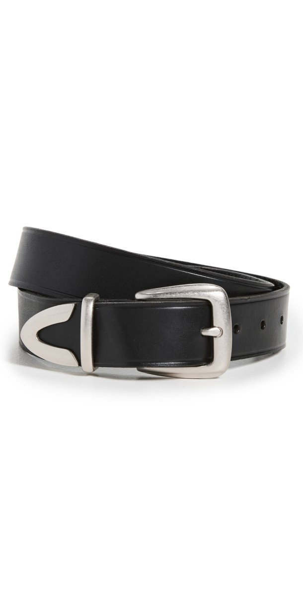 Madewell Leather Western Belt True Black
