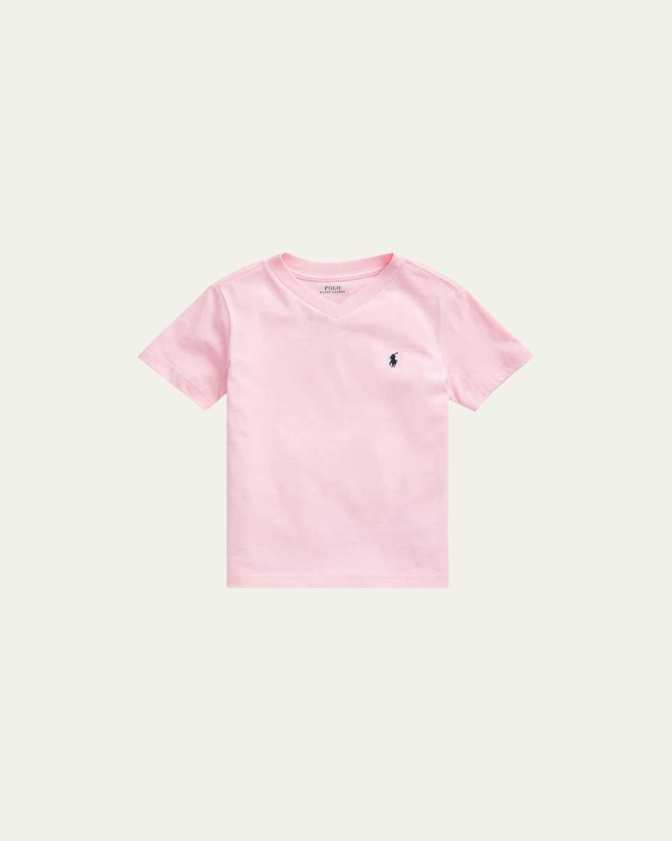 Boy's Logo Embroidered T-Shirt, Size 2-4