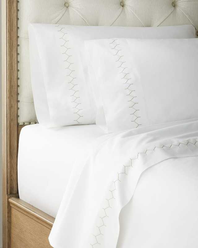 Stitched 300 Thread Count Queen Sheet Set