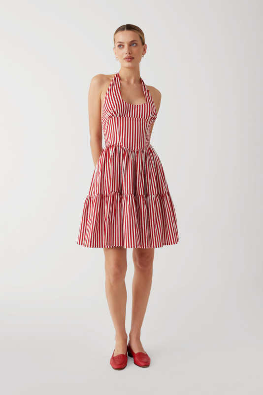 Frankies Bikinis Tulsa Halter Midi Dress