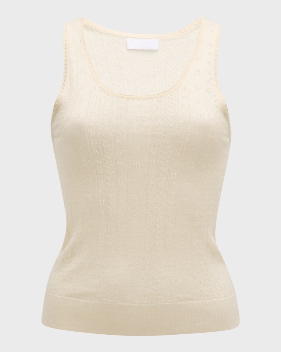 Gene Pointelle Tank Top