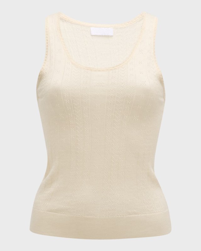 Gene Pointelle Tank Top
