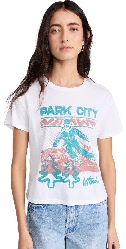 Girl Dangerous Park City Girlfriend Tee Vintage White