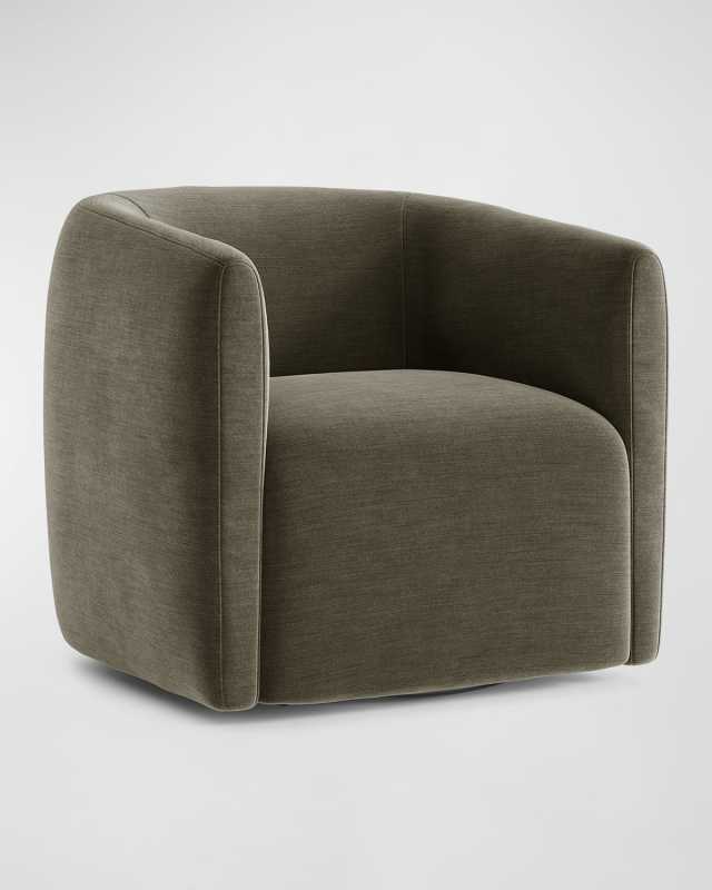 Aline Hunter Green Swivel Chair