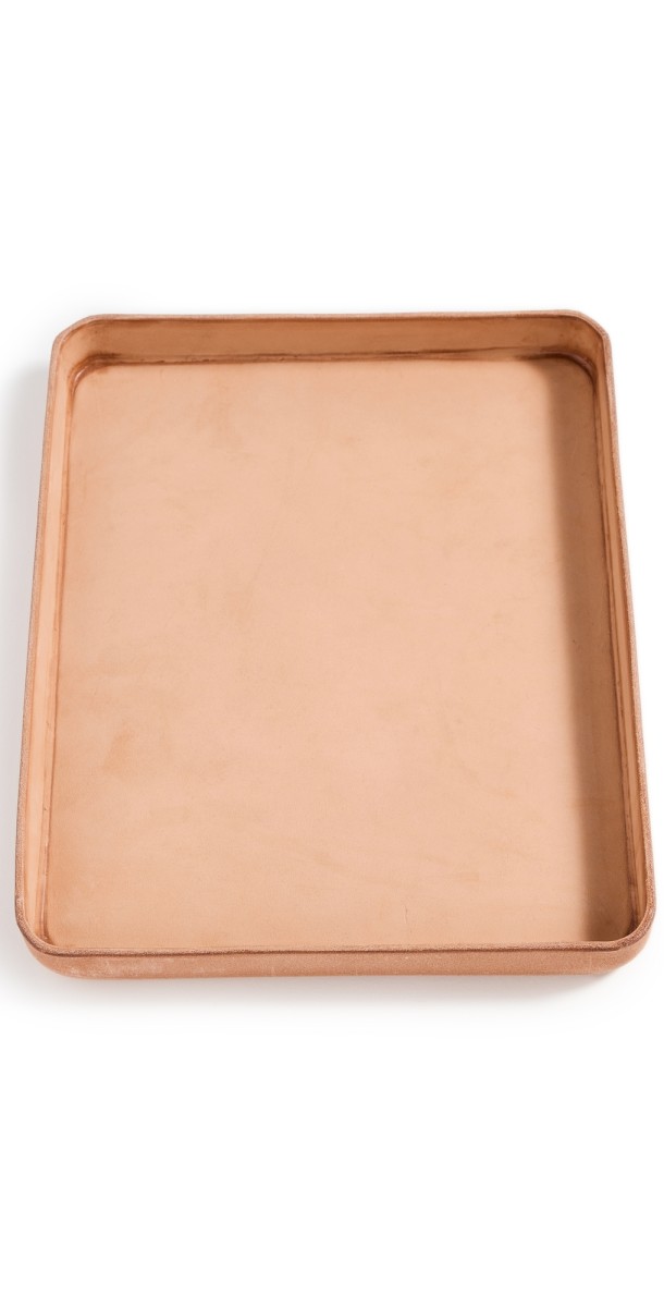 Jenni Kayne Leather Catchall Tray Natural