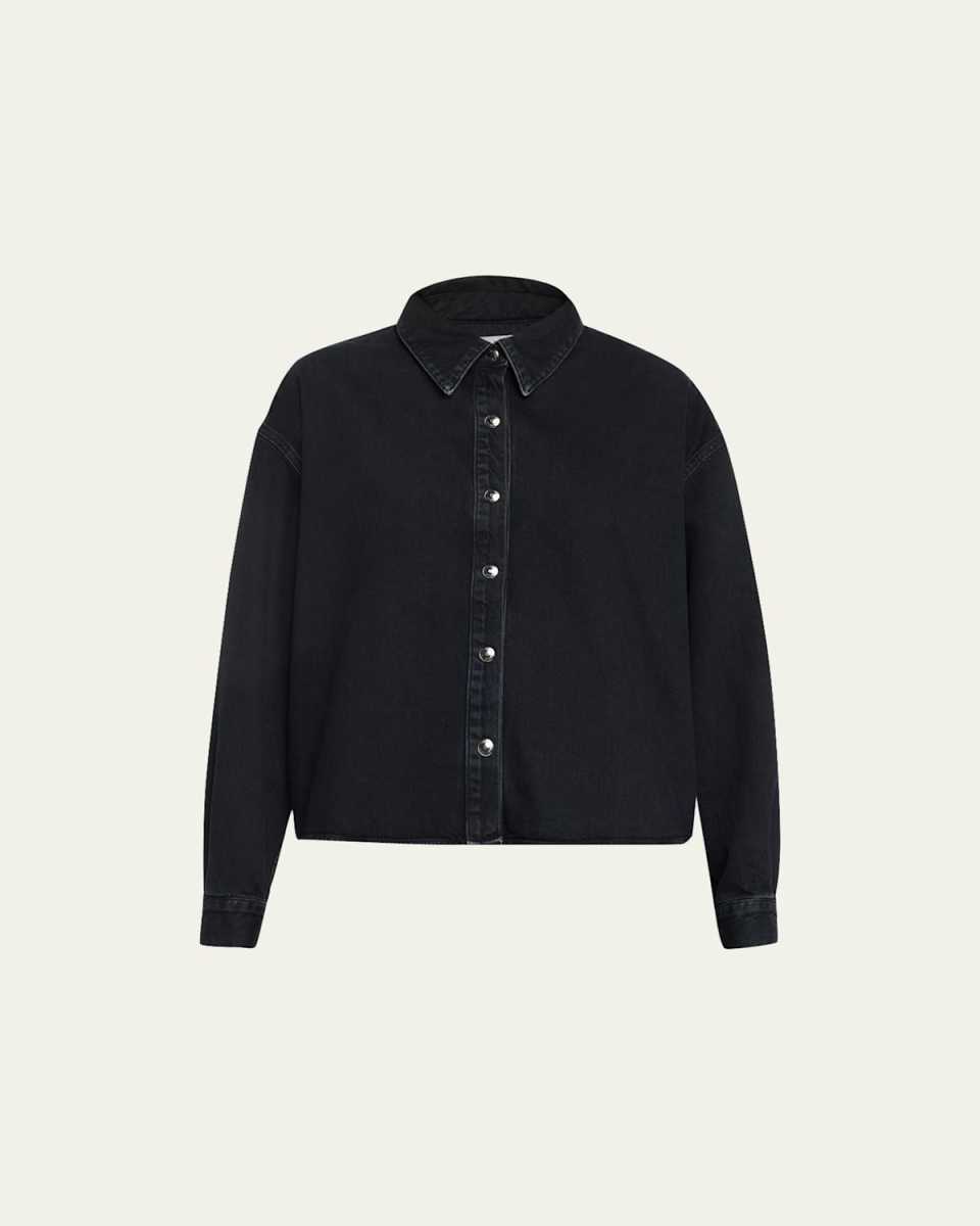 Aiden Denim High-Low Shirt
