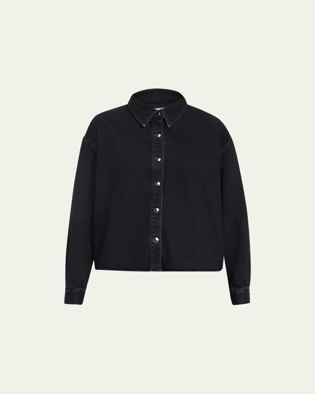 Aiden Denim High-Low Shirt
