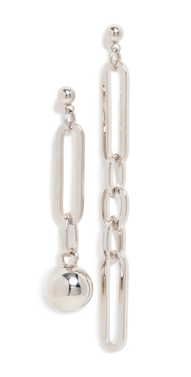 Justine Clenquet Ali Earrings Palladium