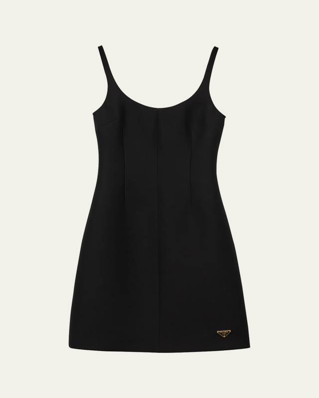 Tricotine Wool Mini Dress