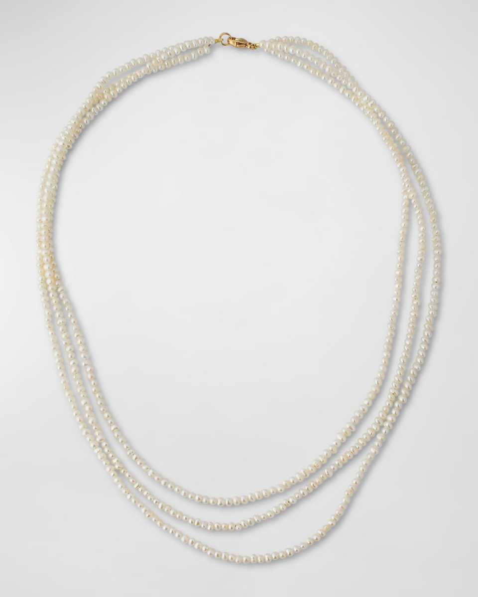 Mini Pearl Triple Layer Necklace