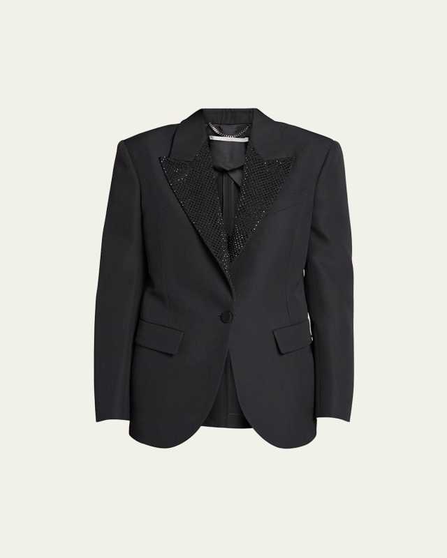 Tuxedo Jacket with Hotfix Lapel
