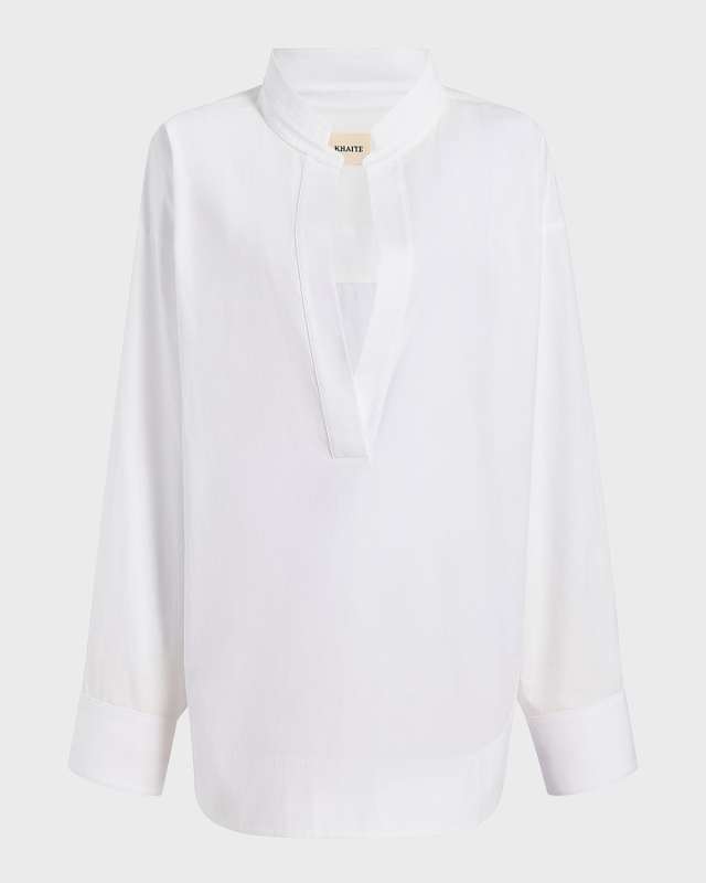 Tito Cotton V-Neck Top