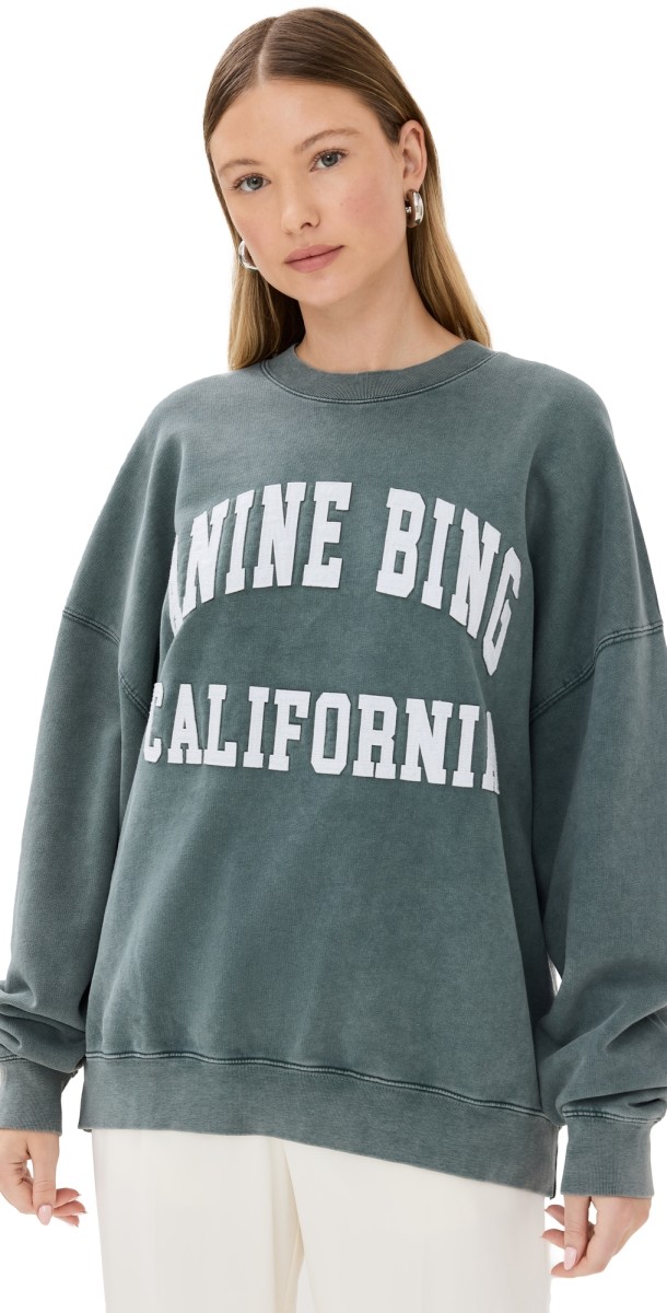 ANINE BING Anine Bing Miles Sweatshirt Green