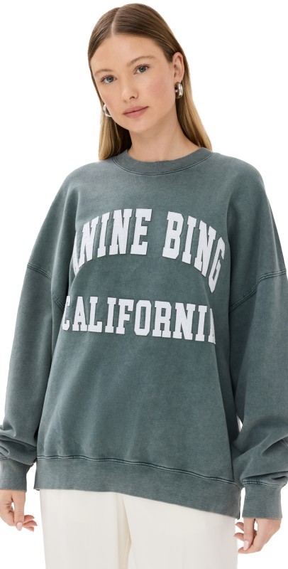 ANINE BING Anine Bing Miles Sweatshirt Green